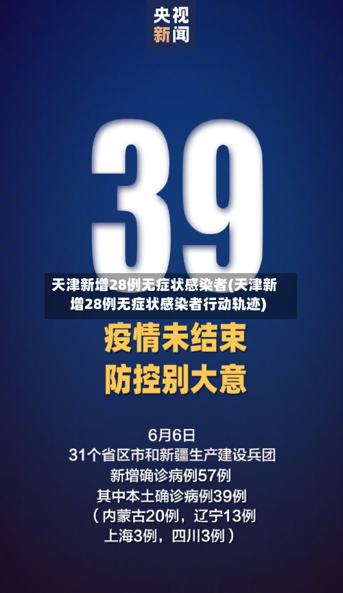 天津新增28例无症状感染者(天津新增28例无症状感染者行动轨迹)