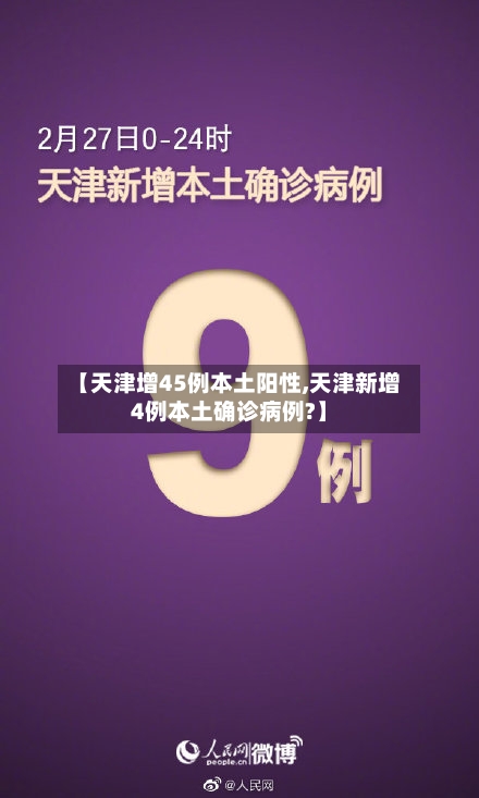 【天津增45例本土阳性,天津新增4例本土确诊病例?】