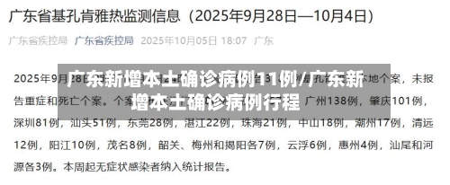 广东新增本土确诊病例11例/广东新增本土确诊病例行程-第2张图片