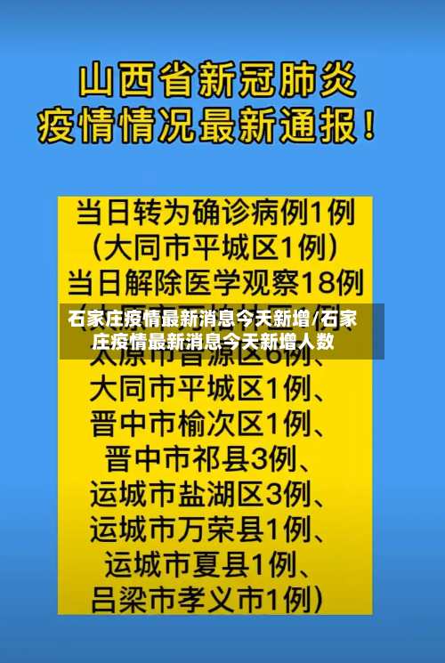 石家庄疫情最新消息今天新增/石家庄疫情最新消息今天新增人数