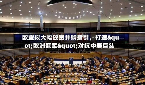 欧盟拟大幅放宽并购指引，打造"欧洲冠军"对抗中美巨头-第2张图片