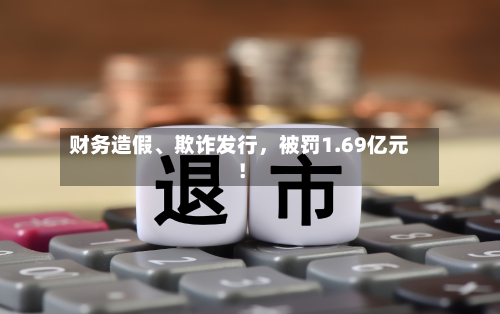 财务造假、欺诈发行，被罚1.69亿元！