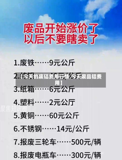 【今天的废铝费用行情,今天废品铝费用】