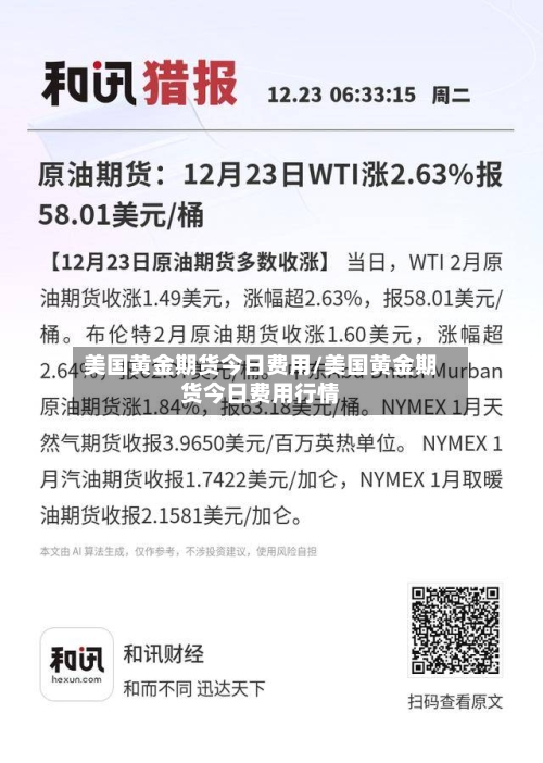 美国黄金期货今日费用/美国黄金期货今日费用行情-第2张图片
