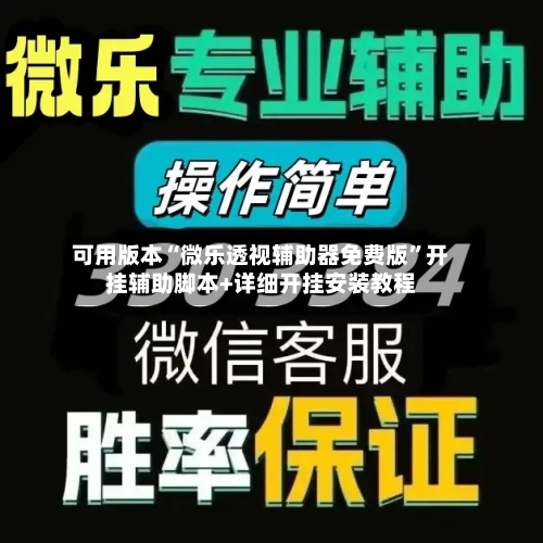 可用版本“微乐透视辅助器免费版”开挂辅助脚本+详细开挂安装教程-第3张图片