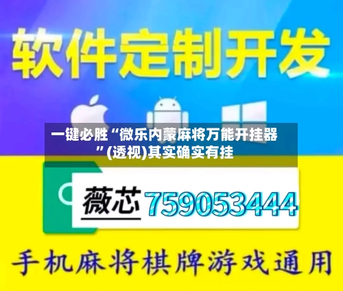 一键必胜“微乐内蒙麻将万能开挂器”(透视)其实确实有挂-第2张图片