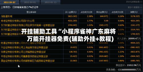 开挂辅助工具“小程序雀神广东麻将万能开挂器免费(辅助外挂+教程)-第3张图片
