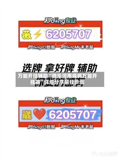 万能开挂辅助“微乐河南麻将万能开挂器	”详细分享装挂步骤-第3张图片