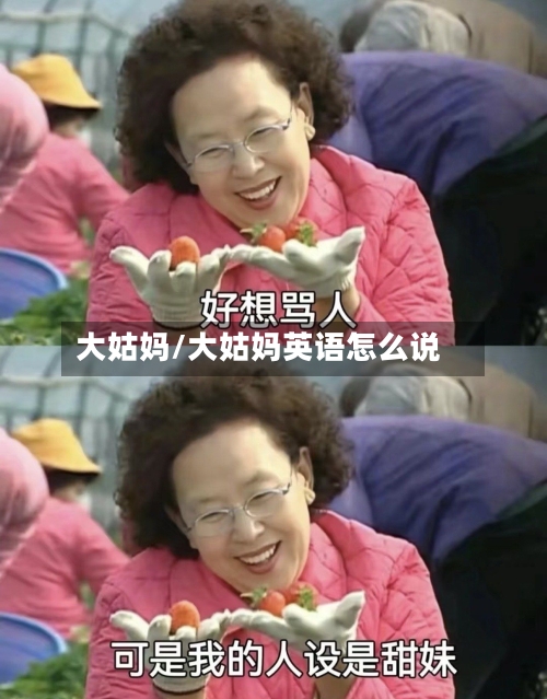 大姑妈/大姑妈英语怎么说-第2张图片