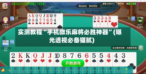 实测教程“手机微乐麻将必胜神器	”(曝光透视必备猫腻)-第2张图片