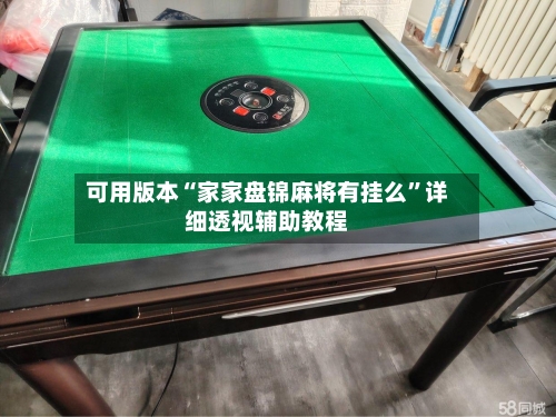 可用版本“家家盘锦麻将有挂么	”详细透视辅助教程-第2张图片