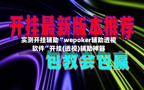 实测开挂辅助“wepoker辅助透视软件”开挂(透视)辅助神器