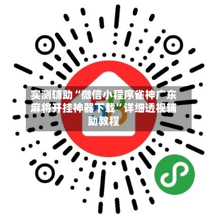 实测辅助“微信小程序雀神广东麻将开挂神器下载”详细透视辅助教程-第2张图片