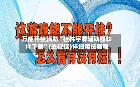 万能开挂辅助“桂林字牌辅助器软件下载”(透视挂)详细用法教程-第3张图片