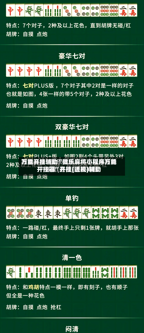 万能开挂辅助“微乐麻将小程序万能开挂器”开挂(透视)辅助-第3张图片