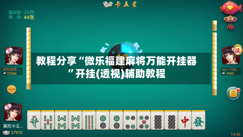 教程分享“微乐福建麻将万能开挂器”开挂(透视)辅助教程-第2张图片