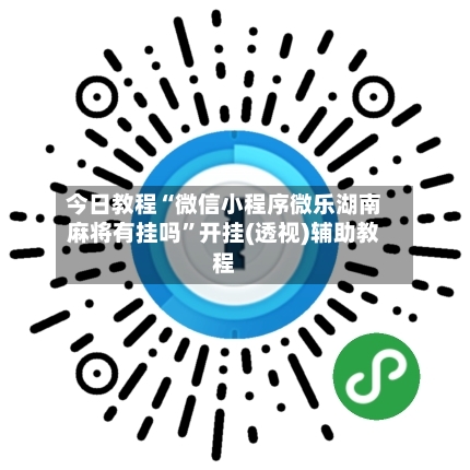 今日教程“微信小程序微乐湖南麻将有挂吗”开挂(透视)辅助教程-第3张图片