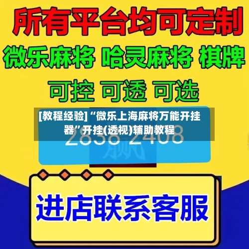 [教程经验]“微乐上海麻将万能开挂器”开挂(透视)辅助教程-第3张图片