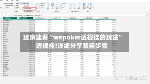 玩家速看“wepoker透视挂的玩法”透视挂!详细分享装挂步骤-第3张图片