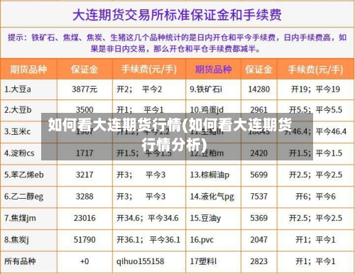 如何看大连期货行情(如何看大连期货行情分析)-第2张图片