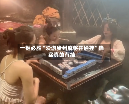 一键必胜“爱游贵州麻将开通挂”确实真的有挂-第3张图片