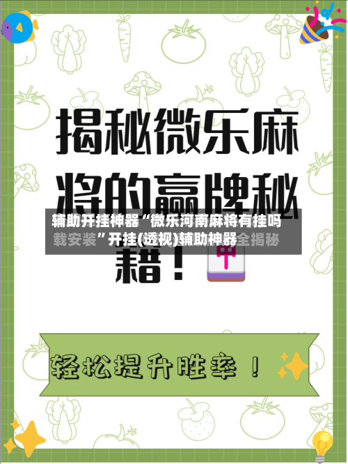 辅助开挂神器“微乐河南麻将有挂吗”开挂(透视)辅助神器-第2张图片