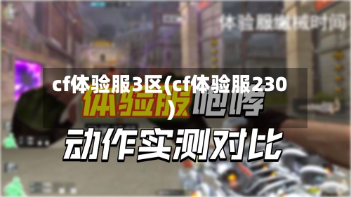 cf体验服3区(cf体验服230)-第3张图片
