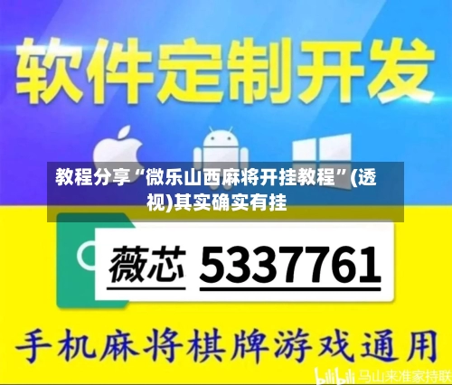 教程分享“微乐山西麻将开挂教程”(透视)其实确实有挂
