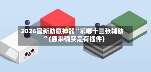 2026最新助赢神器“嘟嘟十三张辅助”(原来确实是有插件)