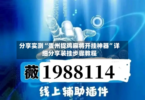 分享实测“贵州捉鸡麻将开挂神器	”详细分享装挂步骤教程-第2张图片