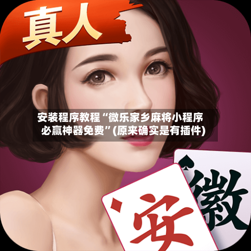 安装程序教程“微乐家乡麻将小程序必赢神器免费”(原来确实是有插件)-第3张图片
