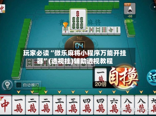 玩家必读“微乐麻将小程序万能开挂器	”(透视挂)辅助透视教程-第3张图片