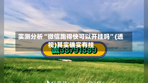 实测分析“微信跑得快可以开挂吗”(透视)其实确实有挂-第2张图片