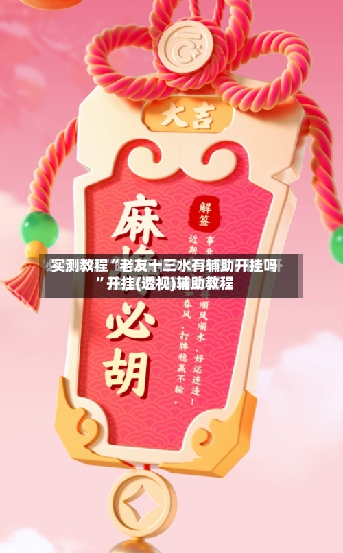 实测教程“老友十三水有辅助开挂吗”开挂(透视)辅助教程-第3张图片