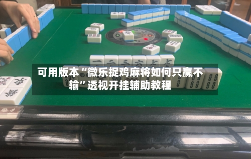 可用版本“微乐捉鸡麻将如何只赢不输”透视开挂辅助教程-第2张图片