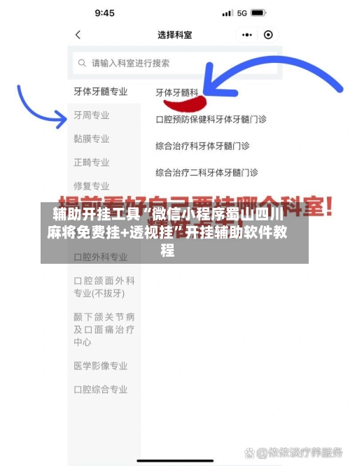 辅助开挂工具“微信小程序蜀山四川麻将免费挂+透视挂”开挂辅助软件教程