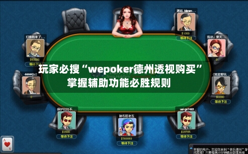 玩家必搜“wepoker德州透视购买”掌握辅助功能必胜规则-第2张图片