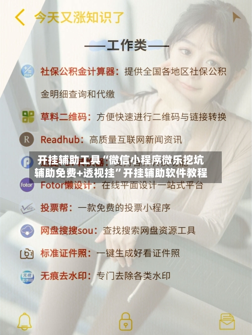 开挂辅助工具“微信小程序微乐挖坑辅助免费+透视挂”开挂辅助软件教程-第2张图片