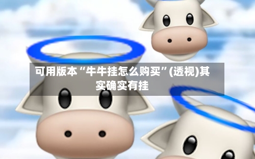 可用版本“牛牛挂怎么购买”(透视)其实确实有挂-第2张图片