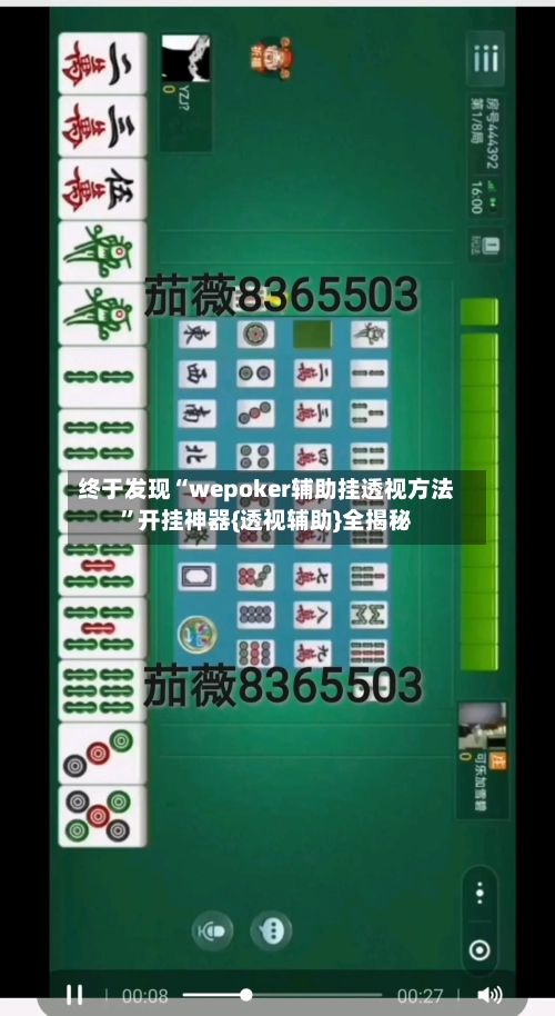 终于发现“wepoker辅助挂透视方法”开挂神器{透视辅助}全揭秘