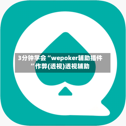 3分钟学会“wepoker辅助插件”作弊(透视)透视辅助-第3张图片