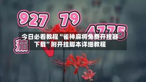 今日必看教程“雀神麻将免费开挂器下载”附开挂脚本详细教程-第2张图片