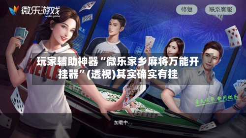 玩家辅助神器“微乐家乡麻将万能开挂器”(透视)其实确实有挂-第2张图片
