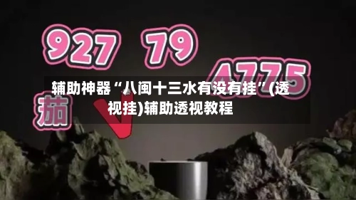 辅助神器“八闽十三水有没有挂”(透视挂)辅助透视教程