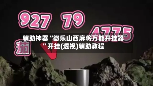 辅助神器“微乐山西麻将万能开挂器”开挂(透视)辅助教程-第3张图片