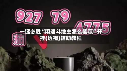 一键必胜“闲逸斗地主怎么能赢	”开挂(透视)辅助教程-第2张图片