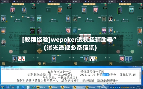 [教程经验]wepoker透视挂辅助器”(曝光透视必备猫腻)-第3张图片