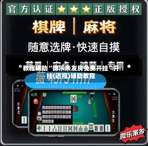 教程辅助“微乐亲友房免费开挂”开挂(透视)辅助教程