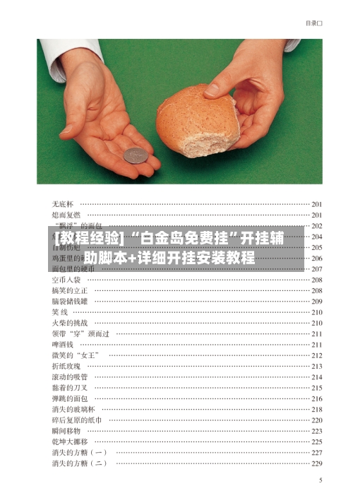 [教程经验] “白金岛免费挂”开挂辅助脚本+详细开挂安装教程-第2张图片