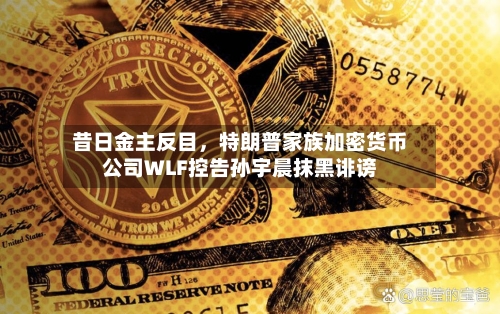 昔日金主反目	，特朗普家族加密货币公司WLF控告孙宇晨抹黑诽谤-第2张图片